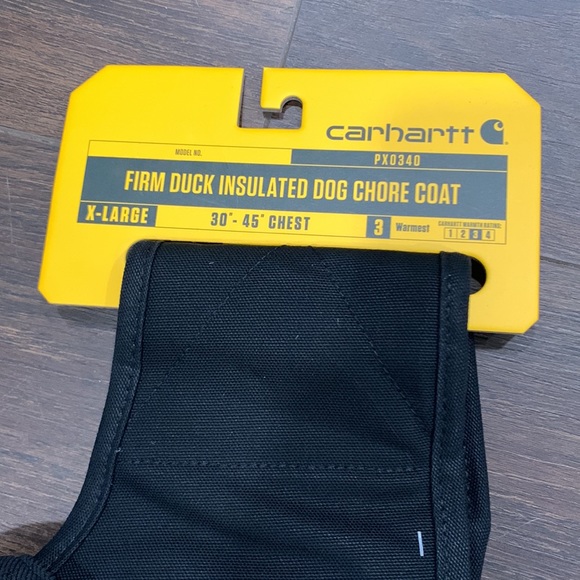 NWT Firm Duck Insulated Dog Chore Coat Black *ALL PROCEEDS GO TO ANIMAL RESCUE* - Picture 2 of 8